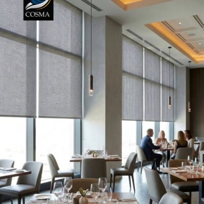 Sunscreen Roller Shades – Custom Size UV Protection Window Shades (1%, 3%, 5% Openness)